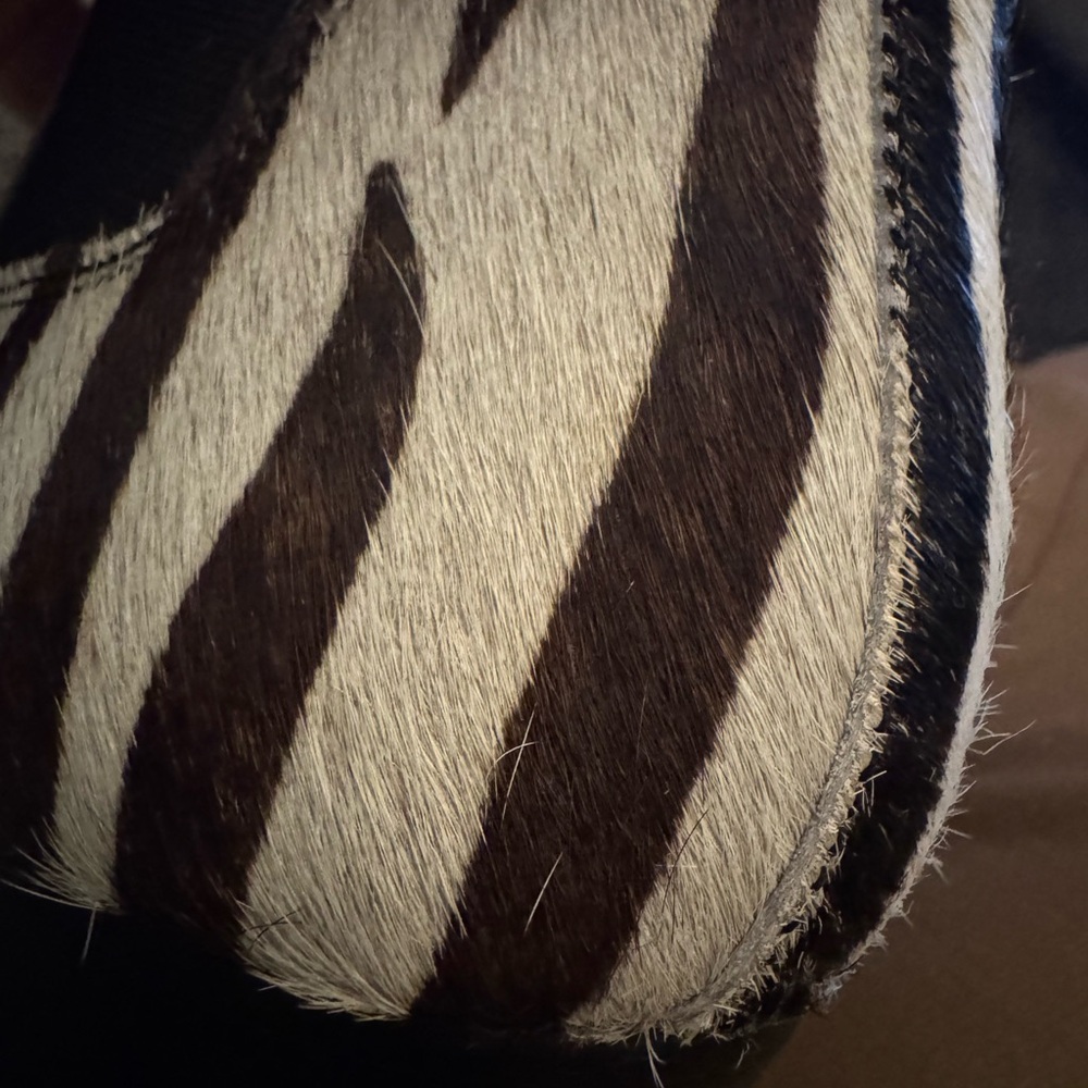 Vintage Zebra Haircalf Chelsea Boots‎ | Chunky Heel | Size 7 - Picture 13 of 16